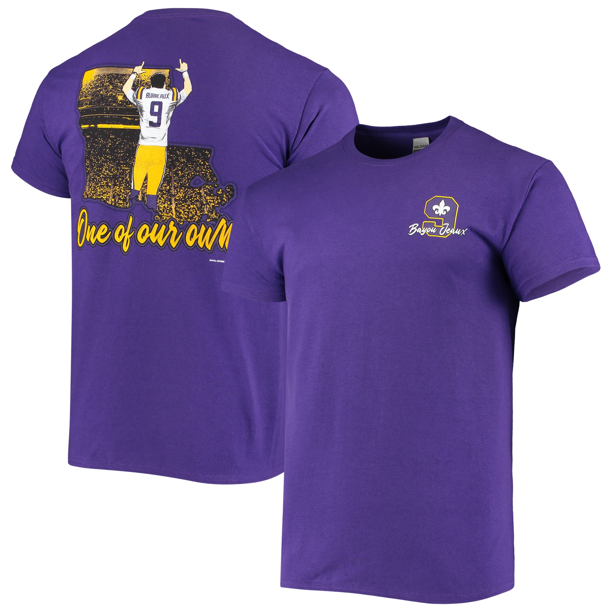 Joe Burrow LSU Tigers Bayou Jeaux T 