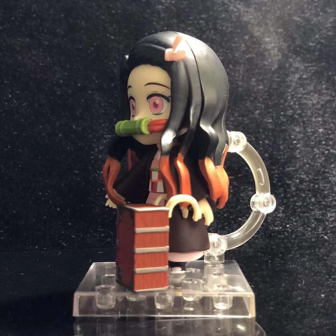 New Kamado Nezuko (Q Ver) Character Anime Model Statue Action Figures Desktop Ornament Popular Decorations Fan Souvenirs Creative Gift Collectable