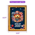 thumbnail image 5 of Patriotic Goldendoodle Celebrates 4th of July Acrylic Plaque with Wood Photo Frame Box Doodle Dog Lover Gifts Idea Light Box - 02009, 5 of 5