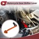 thumbnail image 2 of Palanca de cambio de motocicleta plegable para Honda CRF110F 2013-2018, pedal de aleación de aluminio, brazo de palanca de cambio, palanca naranja cabeza negra, 2 of 6