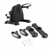 Zimtown Fitness Cycling Exerciser Mini Pedal Exercise Bike, Under Desk Elliptical Bicycle Trainer with LCD Display, for Indoor Home Gym Cycle, Leg Arm Workout, Black