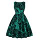 thumbnail image 1 of Vestido oscilante sexy sin mangas con cuello redondo y estampado vintage para mujer Fridja  hj2557, 1 of 4