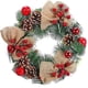 thumbnail image 1 of Puerta De Corona Navideña Con Piñas Y Bayas Corona Navideña Para Decoración Interior Y Exterior Puerta De Árbol De Navidad Chimenea-30cm, 1 of 5