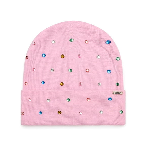 Packed Party Shine Bright Rhinestone Beanie, Pink