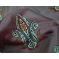 thumbnail image 4 of oneOone Silk Tabby Gray Fabric Leaves & Paisley Block Sewing Fabric By The Yard Printed Diy Clothing Sewing Supplies 42 Inches, 4 of 4