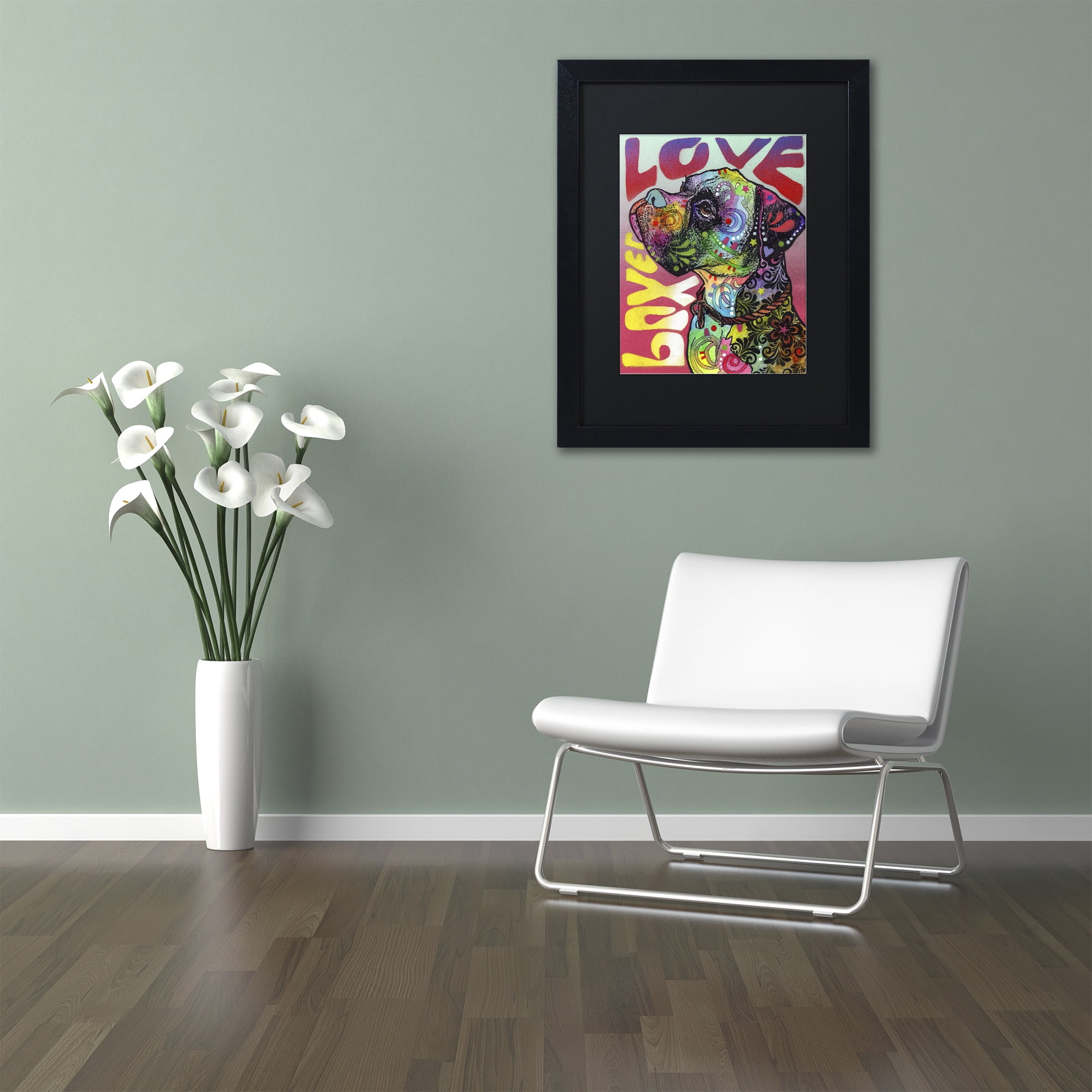 Trademark Fine Art Dean Russo 'Boxer Luv' Matted Framed Art