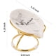 thumbnail image 3 of Jabonera de cerámica en forma de hoja con escurridor, soporte, protector, bandeja, jabonera, fácil de limpiar, para ducha, baño, cocina, fregadero, bañera, color blanco ecológico., 3 of 5