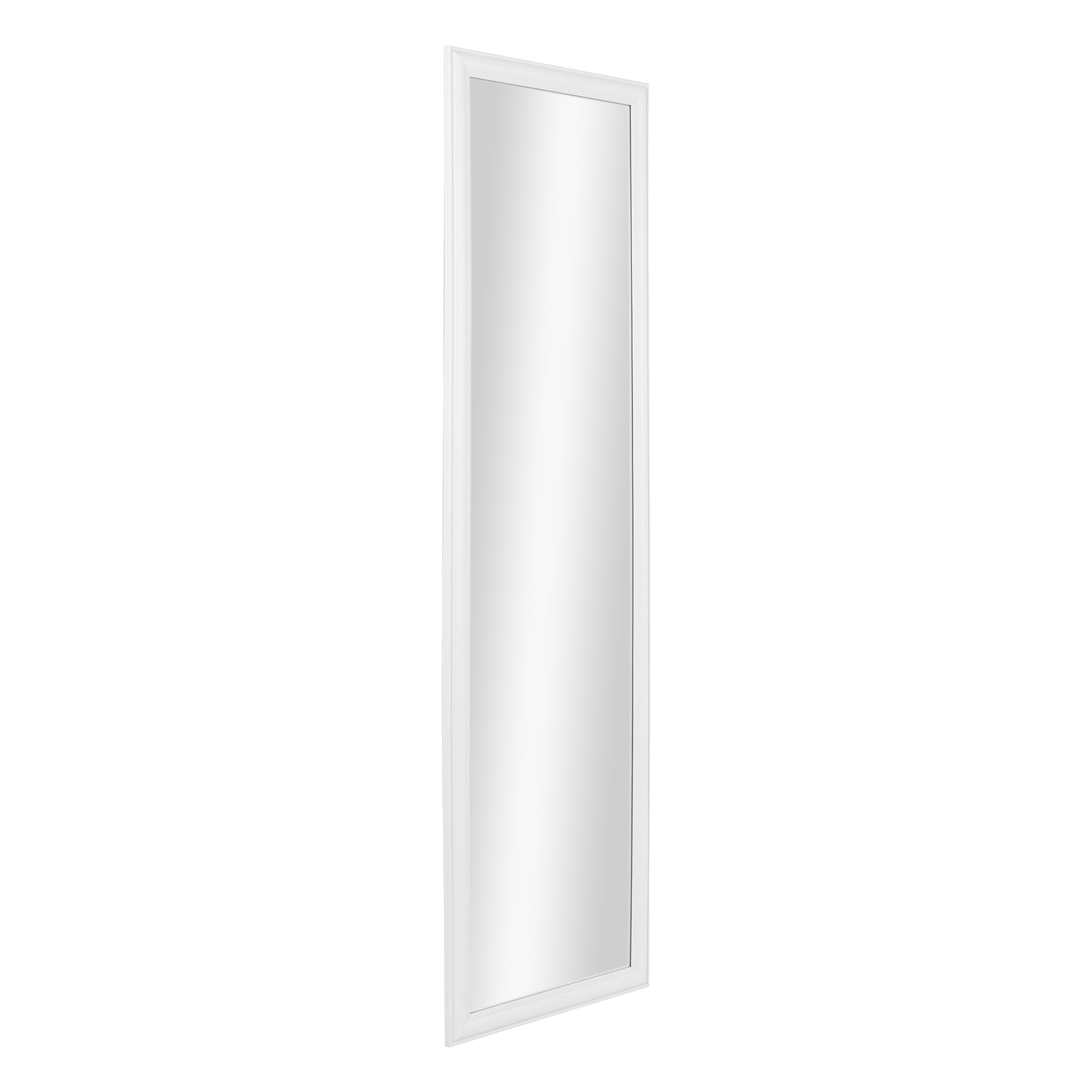 Mainstays Over-The-Door Rectangular Mirror 14.25IN X 50.25IN, White