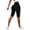 Black, variant on High Waist Capri Yoga Pants Lifting No Front Seam Workout Gym Pants for Women Tummy Control Running Leggings(Black,L)