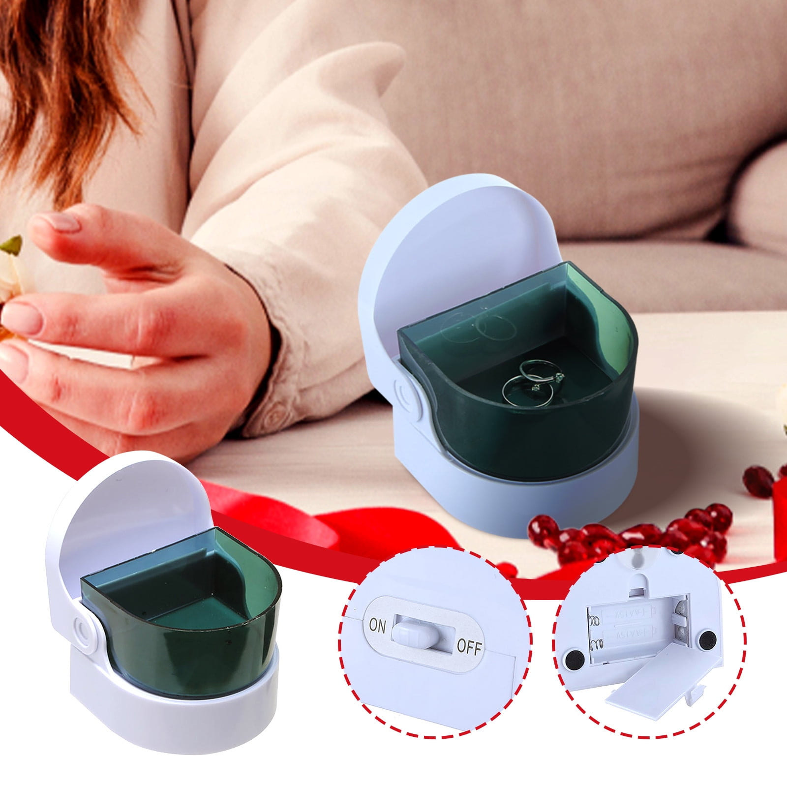 Cadorn Mini Cleaner for Glasses, Jewelry & Dentures