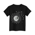 thumbnail image 4 of SGFCWSX Girls Short Sleeve T-Shirt, Kids Regular Fit Graphic Crewneck Casual Tops Black Size 7-8Years, 4 of 4