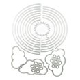 thumbnail image 1 of Ounissouiy Molde de grabado resistente al desgaste, tarjeta de papel decorativa portátil, manualidades, troquel, molde de nube bonita, foto para Type3, 1 of 5