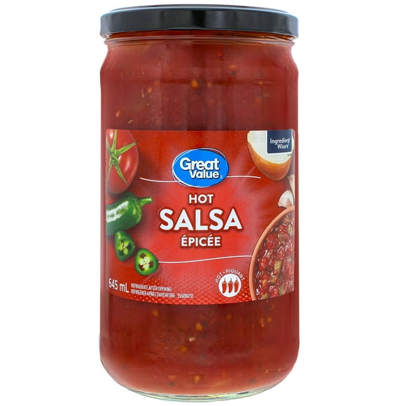 Great Value Hot Salsa, 645 mL