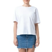 Time and Tru Womens Pima Cotton Boyfriend T-shirt