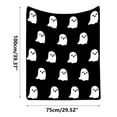 thumbnail image 3 of PALIFEUR Halloween Flannel Throw Blanket, Super Soft Warm Ghost Blanket for Couch Bedroom, Microfiber Thicken Fall Blankets for Halloween Thanksgiving Party Home Decorations, 40 x 30 Inch, 3 of 5