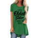 thumbnail image 1 of Mujeres moda Casual impresión camisas manga corta suelta Tee Tops túnica blusa Fridja ghk181, 1 of 4