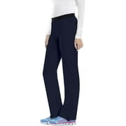 Cherokee Infinity Women Medical Scrubs Pant Low Rise Slim Pull-On 1124AT, S Tall, Navy