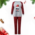 thumbnail image 2 of Odeerbi Christmas Pajamas for Family Holiday Plaid Long Sleeve Family Christmas Pajamas Matching Sets Mom Plaid Printed Loungewear Top Pants Set Two-Piece Sleepwear Xmas PJs Set Red, 2 of 5