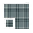 thumbnail image 7 of NextWall Light Blue Calverlay Plaid Peel and Stick Wallpaper - 20.9 in. W. x 18 ft. L. Roll, 7 of 7