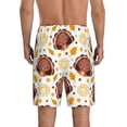 thumbnail image 5 of Salouo Fall Turkey Pattern Men's Sleep Pajama Shorts,Pajama Bottoms Elastic Waistband Sleep Pajama Short PJ Shorts for Men -X-Large, 5 of 6