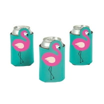 Flamingo Shaped Can Cover - Party Supplies - 12 Pieces