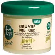 tcb naturals hair & scalp conditioner, olive oil, 10-ounce jars (pack of 6)