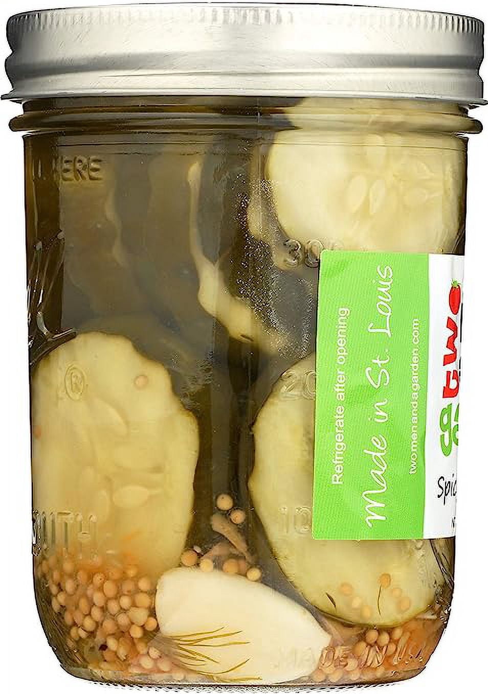 Two Men and A Garden, Sliced Spicy Dill Pickles, 16oz(454g.), 1 Count