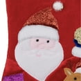 thumbnail image 6 of Northlight 20.5" Red and White Glittered Santa Claus and Reindeer Christmas Stocking, 6 of 7