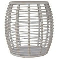 thumbnail image 3 of Gallerie Decor Java Transitional Rattan End Table in Whitewashed/Espresso, 3 of 6