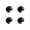 Black-1C Home Decor, variant on JJV 4 Pcs Soft Silicone Table Corner Protectors with Strong Residue Free Adhesive L Shape T Shape Round Shape for Proofing Furniture Edge Bumper Black