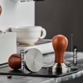 thumbnail image 2 of Prensa de café en polvo POWKOL, prensa de 53 mm para máquina de espresso, prensa de café calibrada premium con mango de madera, base ondulada de acero inoxidable, herramientas manuales., 2 of 6