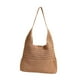 thumbnail image 2 of Bolso de playa tejido para mujer, bolso de hombro, elegante bolso de mano para viajes, verano y exteriores. Café ligero, 2 of 9