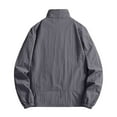thumbnail image 3 of JGNGSHN Mens Rain Jacket Big and Tall Dustproof Water Resistant Golf Coat Lightweight ylon Windbreaker Plus Size Fall Clothes, 3 of 4