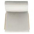 thumbnail image 4 of SAFAVIEH Romilly Modern Glam Velvet Accent Chair, Grey, 4 of 7