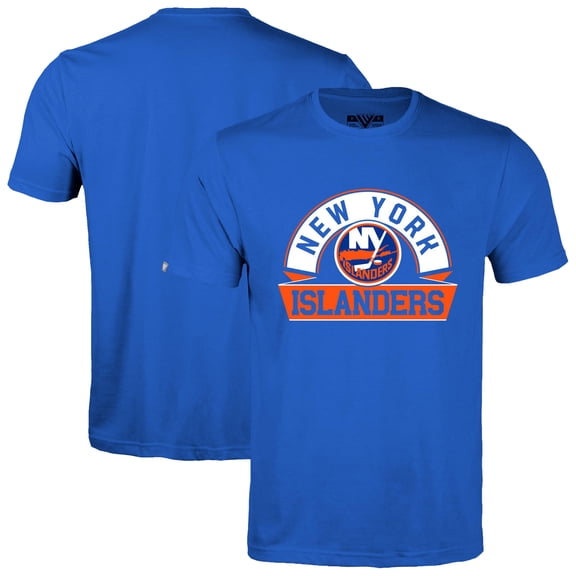Men's Levelwear Royal New York Islanders Richmond Banner Arch T-Shirt