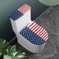 thumbnail image 2 of ZIATUBLE American Flag Toilet Lid Tank Lid Dust Cover Elongated Toilet Seat and Tank Lid Cover Set Wear Resistant Toilet Seat and Tank Lid Cover Set 2 Pack Decor for 4th of July, 2 of 7