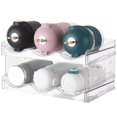 thumbnail image 2 of 2Pcs Water Bottle Organizer Stackable Bottle Storage Holder Clear Water Cup Holder Plastic Wine Drink Organizer Rack, 2 of 8