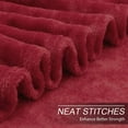 thumbnail image 4 of Howarmer Red Fuzzy Bed Blanket, Throw Twin Soft Flannel Fleece Blankets, All Season Lightweight Warm Bed Throws, 60 x 80 Inch, 4 of 7