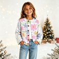 thumbnail image 6 of Grblisyd Girls Sweater Cardigans Fall Knit Button Long Sleeve Cardigan Kids Soft Lightweight Tops for Daily Wear, 6 of 6