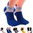 thumbnail image 6 of chengsi Pure Cotton Five Finger Socks Mens Sports Breathable Comfortable Shaping Anti Friction Men's Socks With Toes, 6 of 6