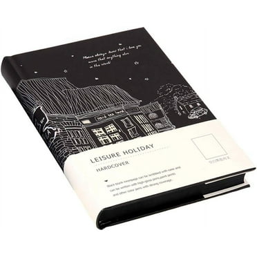 Black Paper Notebook - 128 Sheets Hardcover Sketchbook (13 x 18.5cm)