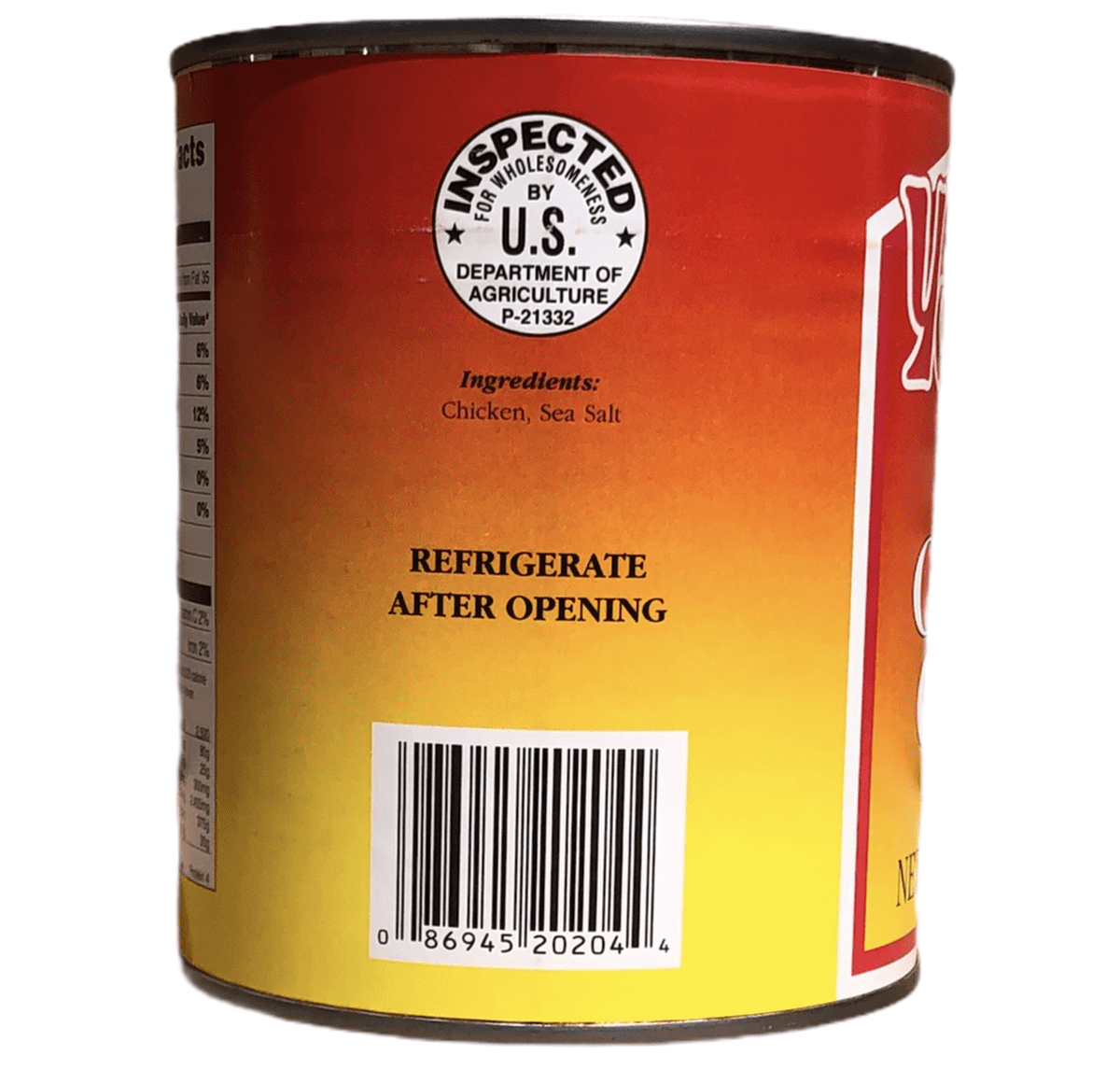 Yoders Canned Long Shelf Life Emergency Survival Food Ration Chicken Chunks with 14 Servings/28oz/Can- 12 Cans