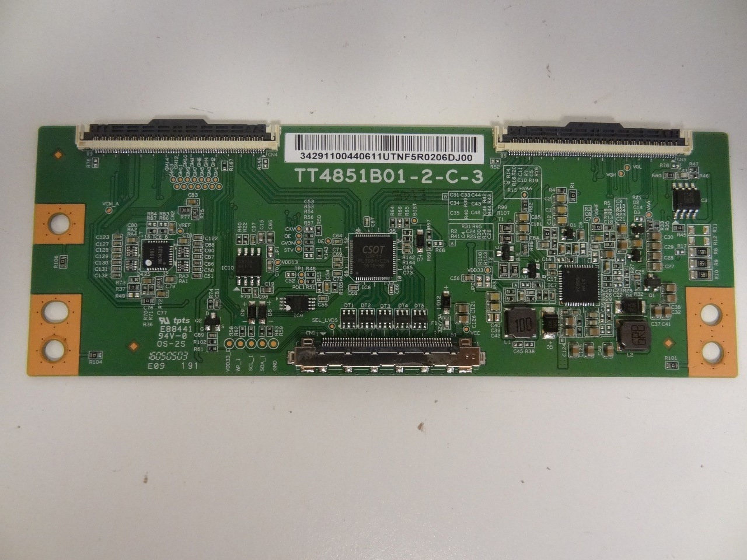 TCL 49FP110 49FP110TBAA T-Con Board (TT4851B01-2-C-3) 34.29110.044 - image 3 of 3