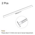 thumbnail image 2 of Uxcell 4mm Diameter 300mm Length Carbon Steel Rod Hard Shaft Solid Round Rod 2pack, 2 of 5