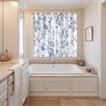 thumbnail image 3 of Blue White Spring Floral Kitchen Curtains 84 Inch Length, Summer Botanical Birds Grommet Top Bedroom Living Room Curtains, Light Filtering Cafe Curtain Drapes 2 Panels Set 104''x84'', 3 of 9