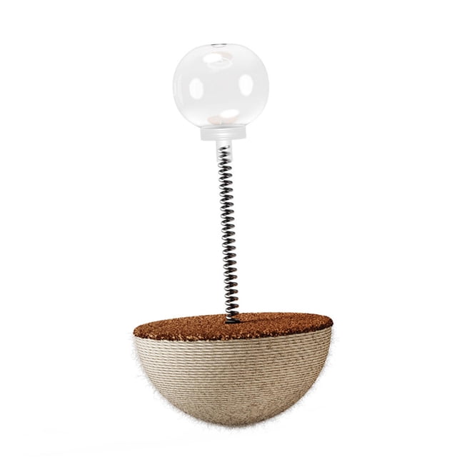 Dispensador de golosinas para gatos, juguete comedero para gatos, autoentretenido, juguete con fugas, con resorte, para gatos pequeños, medianos y gra