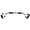 28 Inch Bar, variant on Wide Grip Lat Pull Down Bar Attachment LAT Pull Down Bar Press Down Machine Attachments V-Shaped Bars with Rubber Handgrips & Revolving Hanger