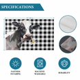 thumbnail image 6 of Watercolor Cow Placemats Set of 4, Farm Animal Black Buffalo Plaid Placemats for Dining Table, Place Mats for Kitchen Tabletop, Waterproof Wipeable Dining Table Mats Set, 6 of 9