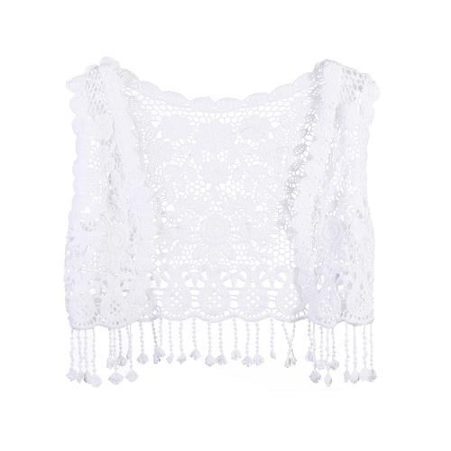 KnniMorning TEES Toddler Baby Girl Lace Cardigan Tassel Hollow Out Tops Swimsuit Cover Ups Sun Protection Clothing 