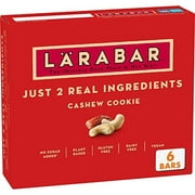 Larabar Cashew Cookie, Gluten Free Vegan Fruit & Nut Bar, 1.7 oz Bars, 6 Ct